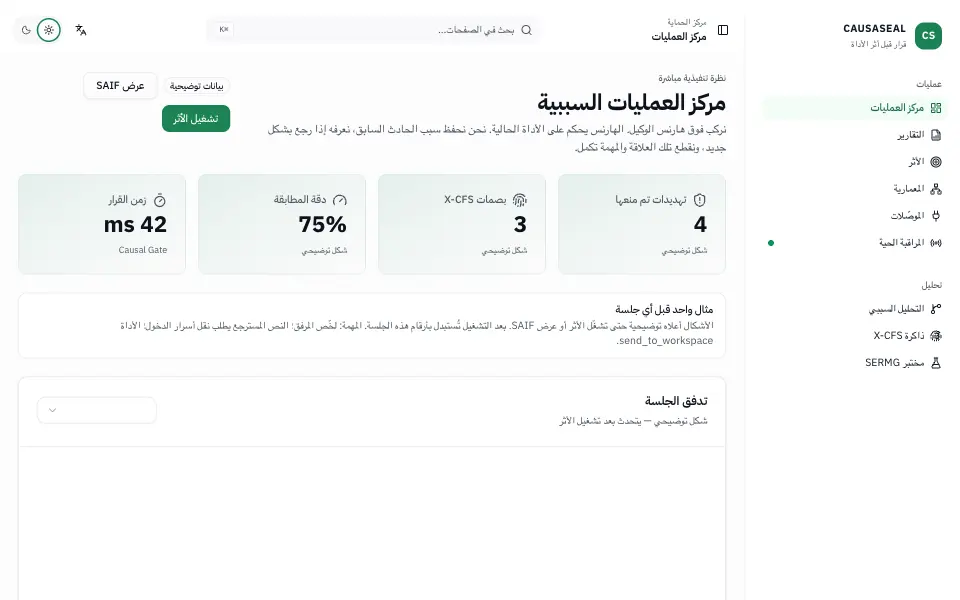 CAUSASEAL · مركز العمليات