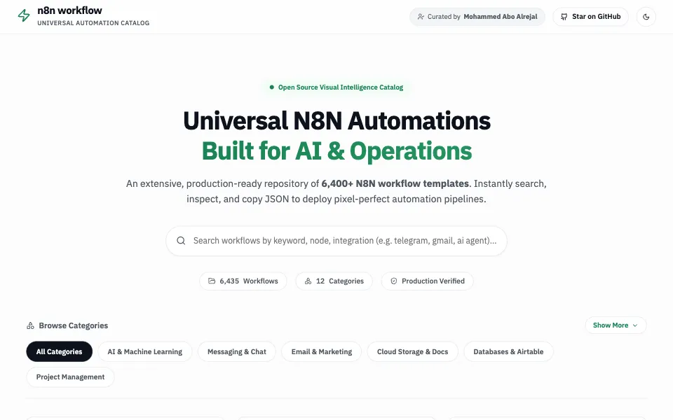 n8n Workflows · كتالوج الأتمتة